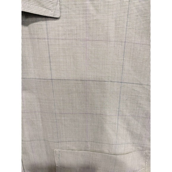 Nordstrom Men's Shop‎ 16/34 Button Down Long Sleeve Shirt Green plaid blue pink - Picture 2 of 4